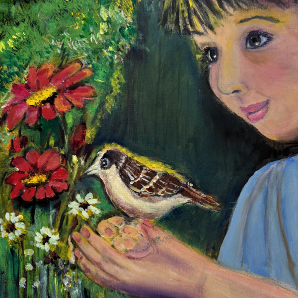 Boy with bird_imresizer