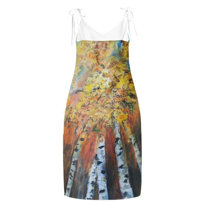 Tie-strap midi dress - Image 3
