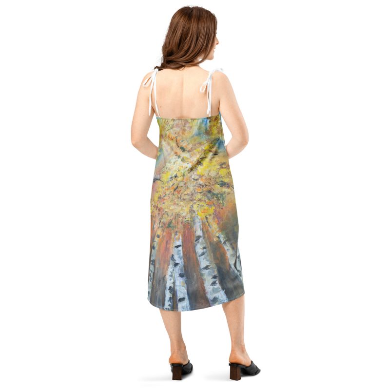 Tie-strap midi dress - Image 6