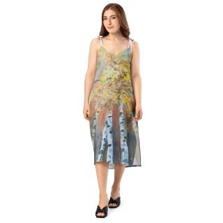 Tie-strap midi dress