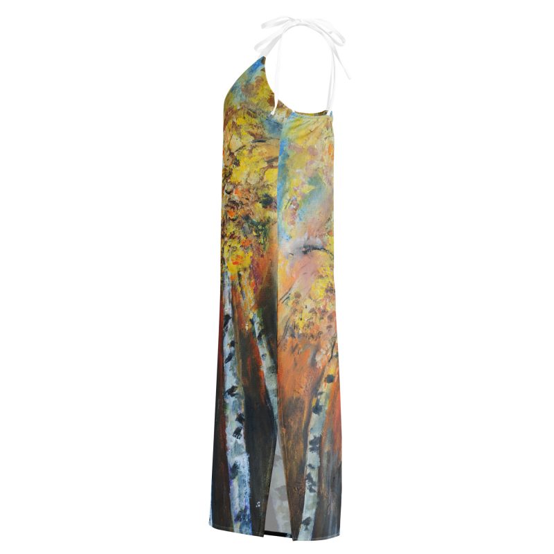 Tie-strap midi dress - Image 4