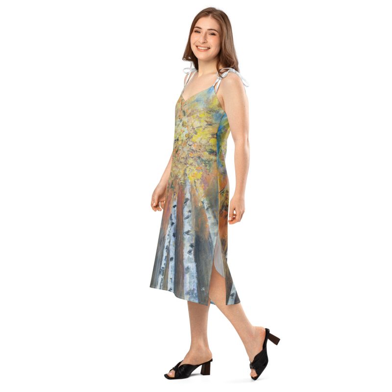Tie-strap midi dress - Image 7