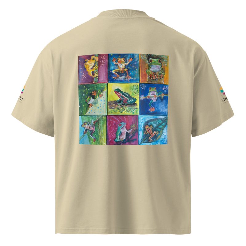 Unisex organic oversized high neck t-shirt - Image 3