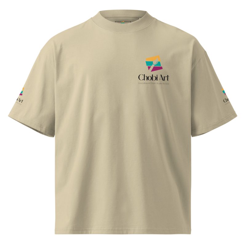 Unisex organic oversized high neck t-shirt
