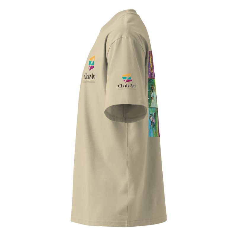 Unisex organic oversized high neck t-shirt - Image 5
