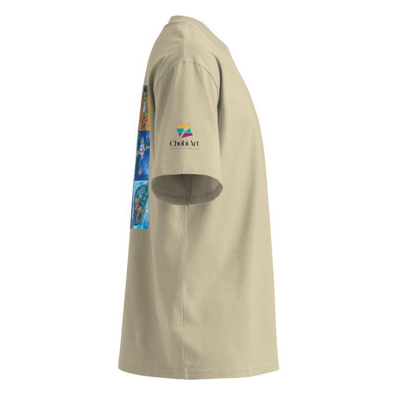 Unisex organic oversized high neck t-shirt - Image 7